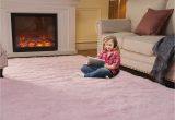 8ft X 10ft area Rugs area Rugs for Bedroom Living Room, 8ft X 10ft Pink Fluffy Carpet for Teens Room, Shaggy Throw Rug Clearance for Nursery Room, Fuzzy Plush Rug for Dorm