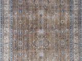 8×10 Flat Weave area Rugs Old Villa Shrouded Floral Flatweave Olive Rug