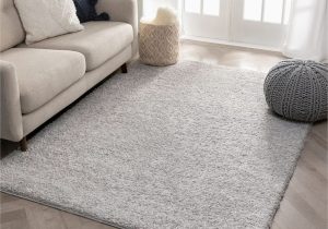 8×10 solid Gray area Rug Well Woven solid Color Light Grey soft Shag area Rug 8×10 8×11 (7 …
