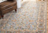 8×8 Blue area Rug Safavieh Heritage Collection 8′ X 8′ Square Blue / Blue Hg969a Handmade Traditional oriental Premium Wool area Rug