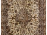 9 by 9 area Rugs Turkish Vintage area Rug 6 8" X 9 9" 80 In X 117 In