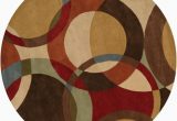 9 Foot Round area Rug Artistic Weavers Sablet Brown 9 Ft 9 Inch X 9 Ft 9 Inch