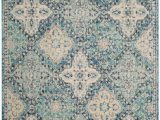 9 Foot Square area Rug Evoke Cara Light Blue Ivory 6 Ft 7 Inch X 9 Ft Indoor