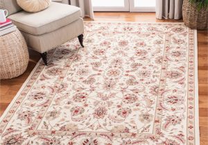 9 Ft Square area Rug Safavieh Chelsea York 9 X 12 Wool Ivory/ivory Indoor Floral …