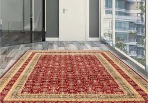 9 X 11 Wool area Rugs One-of-a-kind Hand-knotted New Age 9′ X 11’8″ Wool area Rug In Burgundy/beige