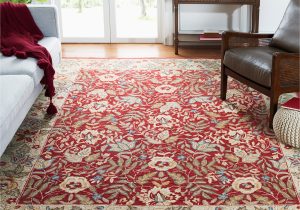 9 X 11 Wool area Rugs Safavieh Chelsea Collection 8’9″ X 11’9″ Red / Ivory Hk140c Hand-hooked French Country Wool area Rug