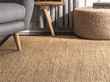Abrielle Power Loom Natural Ivory area Rug Nuloom Cindy – Alfombra De Yute De Sisal Natural, 3 X 5 Pies, Color Negro