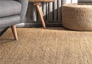 Abrielle Power Loom Natural Ivory area Rug Nuloom Cindy – Alfombra De Yute De Sisal Natural, 3 X 5 Pies, Color Negro