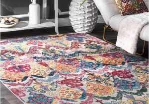 Abstract area Rug for Sale Nuloom Multi Traditional Vibrant Abstract Floral Waves