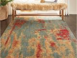 Abstract area Rug for Sale Shop Nourison somerset Teal Multicolor Abstract area Rug