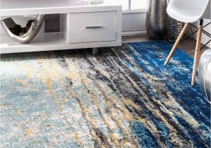 Abstract Loomed area Rug Nuloom Nuloom Abstract Contemporary Modern area Rug Multi In Blue