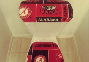 Alabama Crimson Tide Bathroom Rug Set Alabama Crimson Tide Fleece toilet Seat and Tank Lid Cover Set