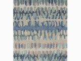 Albert and Dash area Rugs Paint Chip Abstract Hand Wool Blue area Rug