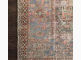 Alexander Home Traditional Distressed Rust Blue Medallion Printed area Rug Alexander Home Bohemian & Eclectic Accent Cotton area Rug …