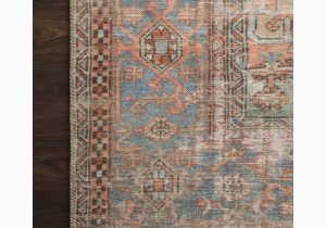 Alexander Home Traditional Distressed Rust Blue Medallion Printed area Rug Alexander Home Bohemian & Eclectic Accent Cotton area Rug …