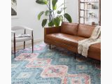 Alexander Home Traditional Distressed Rust Blue Medallion Printed area Rug Alexander Home Leanne Boho Distressed Persian Printed area Rug Denim / Natural 3’6″ X 5’6″ 3′ X 5′, 4′ X 6′ Accent, Indoor Entryway, Kitchen,