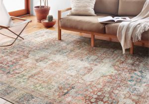 Alexander Home Traditional Distressed Rust Blue Medallion Printed area Rug Alexander Home Tremezzina Printed Distressed area Rug – On Sale …