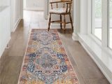 Amazon area Rugs and Runners Famibay Vintage oriental Runner Rugs with Rubber Backing 2×6 Rug Runners for Hallways Non Slip Washable Runner Rug Low Pile Cotton Weave Traditional …