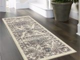 Amazon area Rugs and Runners Maples Rugs Distressed Tapestry Vintage Non Slip Runner Rug for Hallway Entry Way Floor Carpet [made In Usa], 2 X 6, Neutral