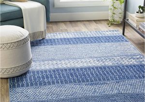 Amazon Blue area Rugs Artistic Weavers Hana Modern Moroccan area Rug, 7 Ft 10 In X 10 Ft 3 In, Bright Blue