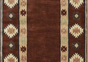 Amazon Com Round area Rugs Rizzy Home Collection Wool area Rug 10 Round Burgundy Tan Rust Navy Sage southwest Tribal
