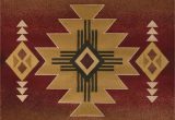 American Indian Style area Rugs Arizona Rug Color Crimson Size 7 10" X 10 6