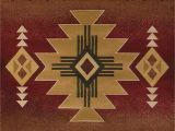 American Indian Style area Rugs Arizona Rug Color Crimson Size 7 10" X 10 6