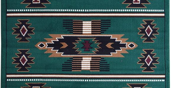 American Indian Style area Rugs Rugs 4 Less Collection southwest Native American Indian area Rug Design In Hunter Dark Green Sw3 5 X7