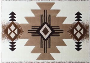 American Indian Style area Rugs south West Native American area Rug Design C318 Ivory 8 Feet X 10 Feet