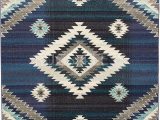 American Indian Style area Rugs Western southwestern Native American Indian area Rug 1033 Storm Blue 5ft X 7ft