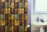 Animal Print Bath Rugs 5pcs Bath Rug Set Leopard Print Bathroom Rug Shower Curtain