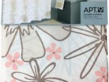 Apt 9 Bath Rugs Apt 9 Pretty Peach & Brown Flower Trace Fabric Shower Curtain Floral Bath Walmart