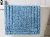 Apt 9 Bath Rugs Christy Blue Rectangular Chambray Cotton Bath Rug