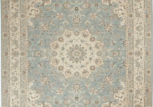 Aqua and Beige area Rugs Living Treasures Li15 Aqua Ivory area Rug