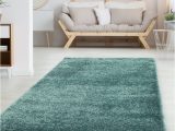 Aqua Blue Shag Rug Shaggy Living Room Shaggy Rug Luster Yarn Plain Aqua Blue