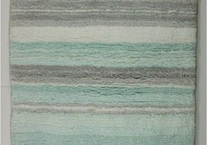 Aqua Colored Bath Rugs Dkny Bath Mat Rug Stripe 20" X 32" Aqua Blue Gray White