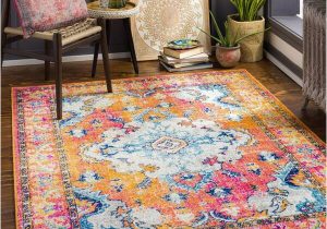 Area Rug Connection Bend or Artistic Weavers Colden Bright orange 5 Ft. X 7 Ft. Indoor area …