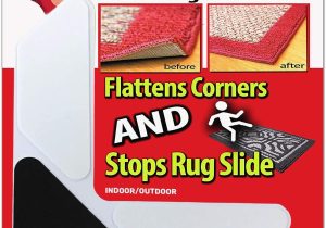 Area Rug Corners Curl Up Nevercurl 8pk Rug Corner Grippers – Instantly Flattens Rug Corners Stops Rug Slipping, Stiff Layer Prevent Curling, Renewable Rug Gripper Sticky Gel, …