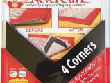 Area Rug Corners Curl Up Nevercurl Best V Shape Design Gripper to Instantly Stops Rug Corner Curling. Safe for Wood Floors. for Indoor & Outdoor Rugs – Not An Anti-slip Pad – …