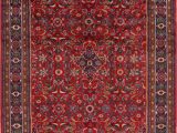 Area Rug for 10×12 Room Traditional Floral oriental area Rug Hand Knotted Room Size Wool Red 10×12