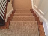 Area Rug for Stair Landing Install Of Herringbone Patterned Carpet On Steps and Landing