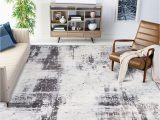 Area Rug On Carpet In Living Room nordic Grey 5.25 Ft. X 7.55 Ft. Abstract Shag area Rug, Vintage 5’3″ X 7’0″ Bohemian Style area Rug, Carpet for Bedroom Living Room Floor Large(grey, …