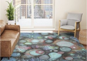 Area Rug On Carpet Living Room Colorful Blue Galaxy Abstract area Rug Carpet Artist Universe …