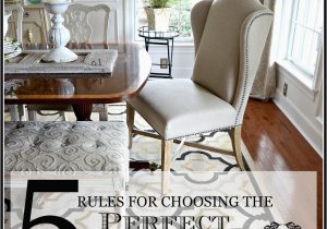 Area Rug Rules Of Thumb 5 Rules for Choosing the Perfect Dining Room Rug Stonegable