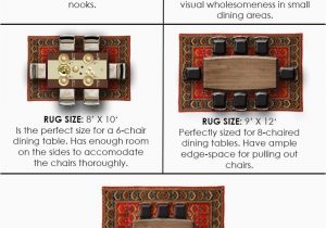 Area Rug Size for Dining Table Standard Rug Sizes Guide Chart & Mon Parisons