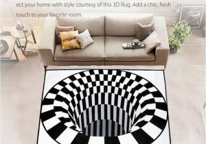 Area Rug Slips On Carpet 3d Swirl Bottomless Hole area Rug Carpet Anti Slip Floor Mat