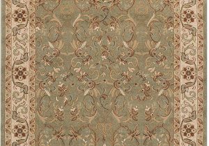 Area Rugs 10 Feet by 12 Feet Superior Heritage 8 X 10 Green area Rug Contemporary Living Room & Bedroom area Rug Anti Static and Water Repellent for Residential or Mercial