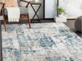 Area Rugs 10 X 12 Lowes Allen   Roth Stainmaster Quatro 8 X 10 Dark Blue Indoor Abstract …