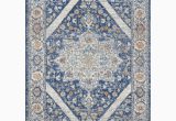 Area Rugs 10 X 12 Lowes Eviva Vintage 10 X 12 Navy/cream Indoor Damask area Rug In the …