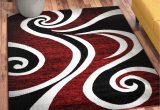 Area Rugs Black and Red Collingwood Abstract Red/black/white area Rug